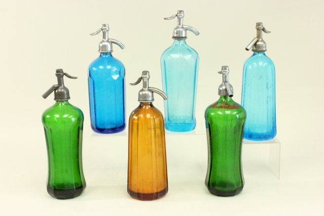 6 Colored Seltzer Bottles (1 of 4)