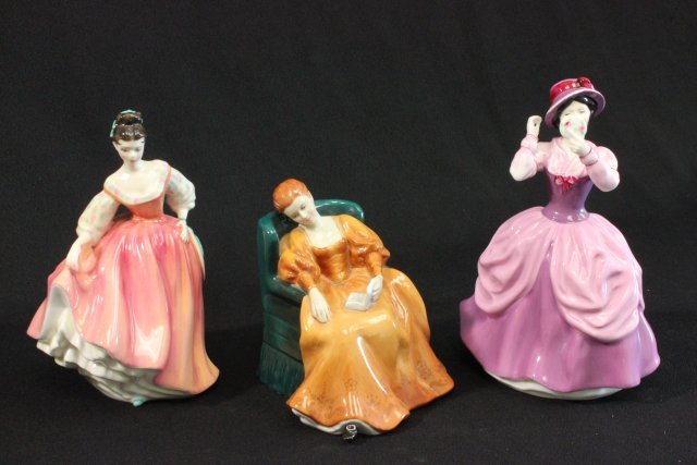 3 Royal Doulton Female Figures (1 of 7)
