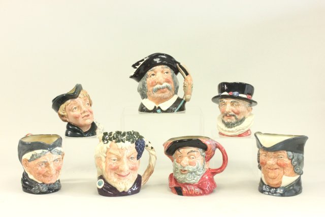 7 Royal Doulton Character Toby Mugs (1 of 9)
