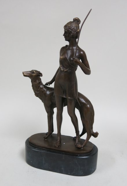 Diana the Huntress with Dog, Bronze (1 of 6)