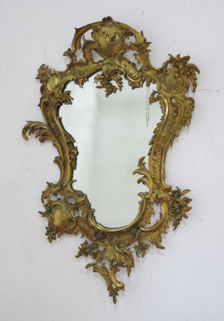 Baroque Style Brass or Bronze Mirror (1 of 3)