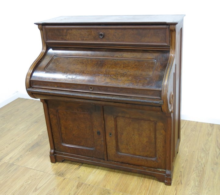 Victorian Roll Top Mahogany Desk (1 of 4)