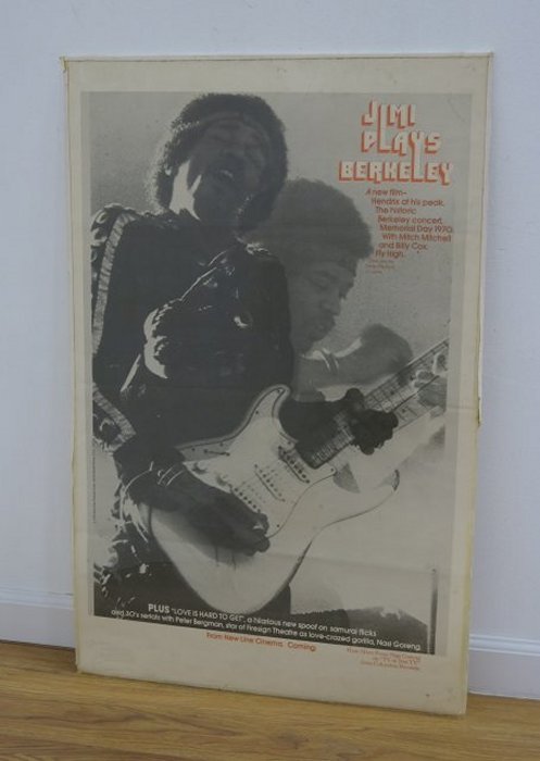 Jimi Hendrix "Jimi Plays Berkeley" Film Poster (1 of 5)