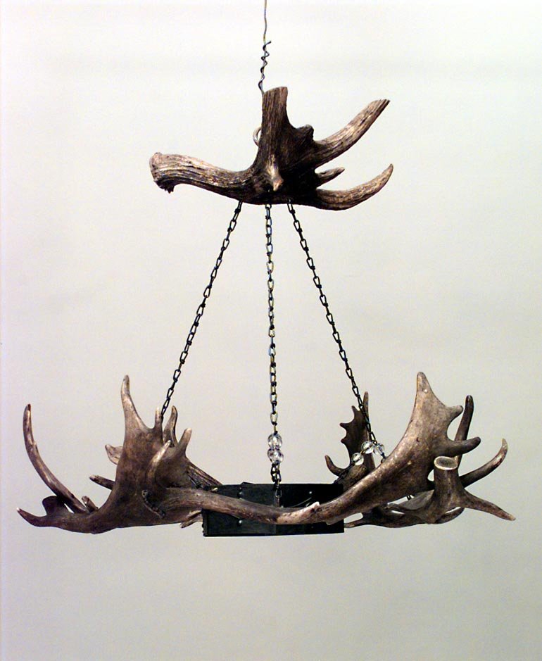 Large Horn Chandelier (1 of 1)