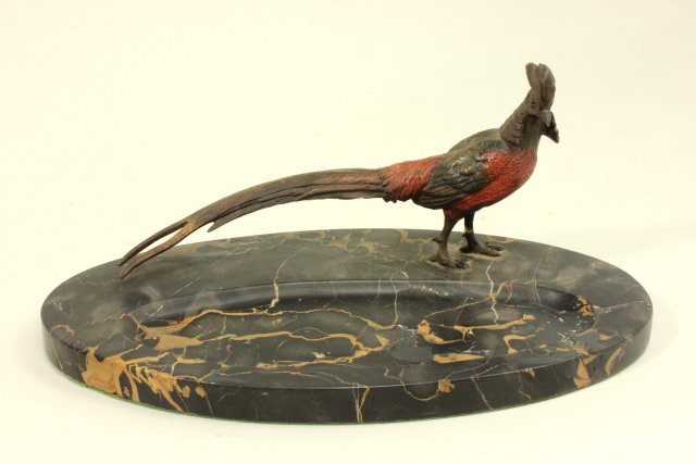 Austrian Cold Patinated Bronze Pheasant (1 of 3)