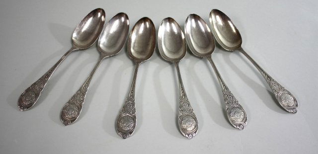 6 Starr & Marcus Sterling Silver Soup Spoons (1 of 6)
