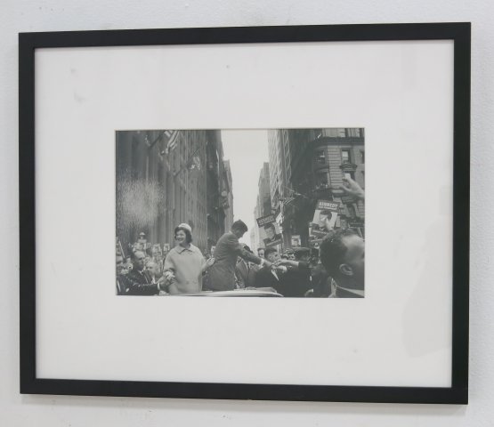 Cornell Capa, John F. Kennedy & Jacqueline Kennedy: Gelatin silver print. New York 1960. Numbered 4/100. Approx. 7 3/4" H x 11 3/4" W unframed. 17" H x 21" W framed.