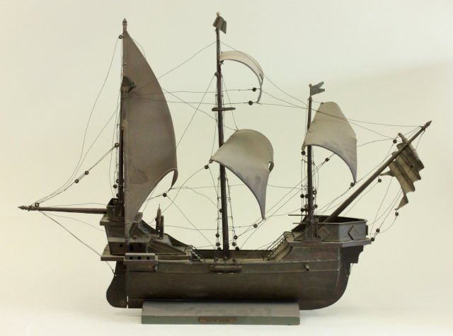 Brass Model Santa Maria Ship (1 of 8)