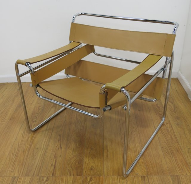Wassily chrome & leather chair (1 of 3)