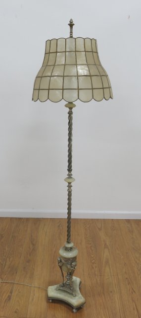 Mother of Pearl Shade Floor Lamp (1 of 5)