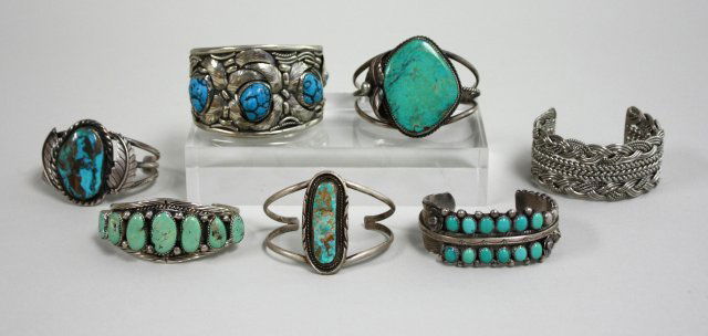 7 Silver & Silver Plated Cuffs (1 of 6)