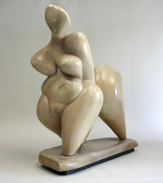 Mid-Century Modern Figural Composition Sculpture (1 of 7)