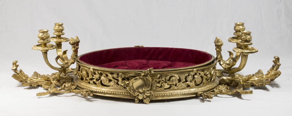 Bronze Centerpiece with 4 Candle Holders (1 of 4)