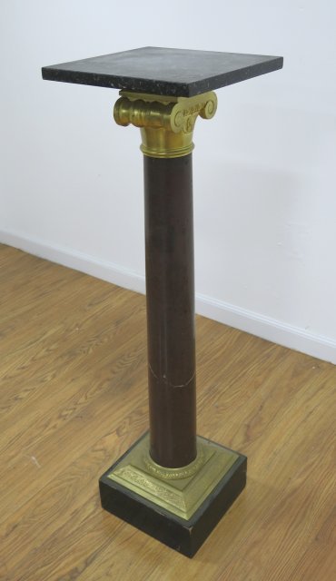 Marble & Bronze Mounted Pedestal (1 of 4)