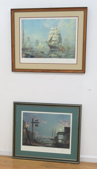 John Stobart, "East River" & "Vineyard Haven" (1 of 8)