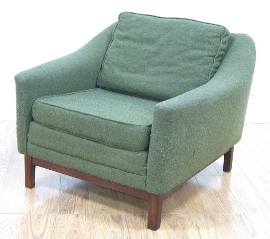 Dux Teak Upholstered Easy Chair, Ca. 1950 (1 of 4)