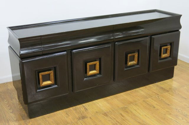 James Mont, Brown Lacquer Sideboard (1 of 5)