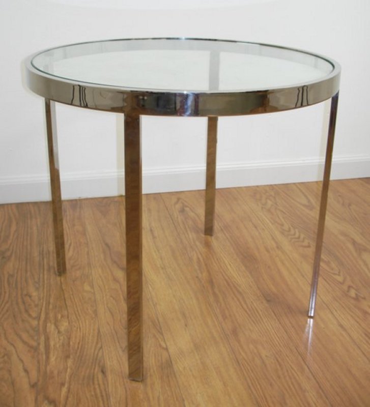 Pace Chrome Side Table, Ca.1970 (1 of 2)