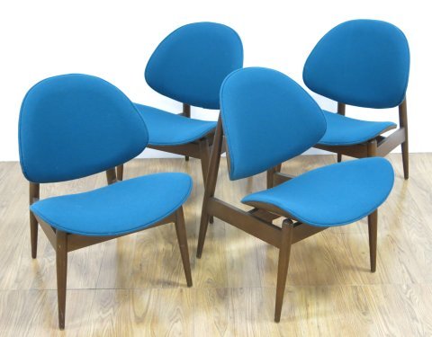 4 Seymour Weiner, Kodawood Clam Shell Side Chairs (1 of 4)