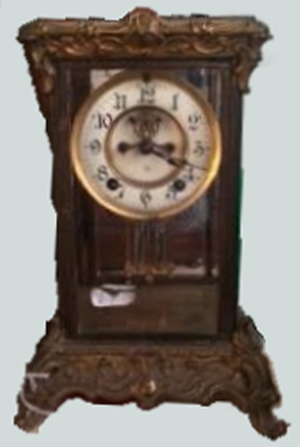 Crystal Regulator Bronze Mounted Ansonia Clock (1 of 1)