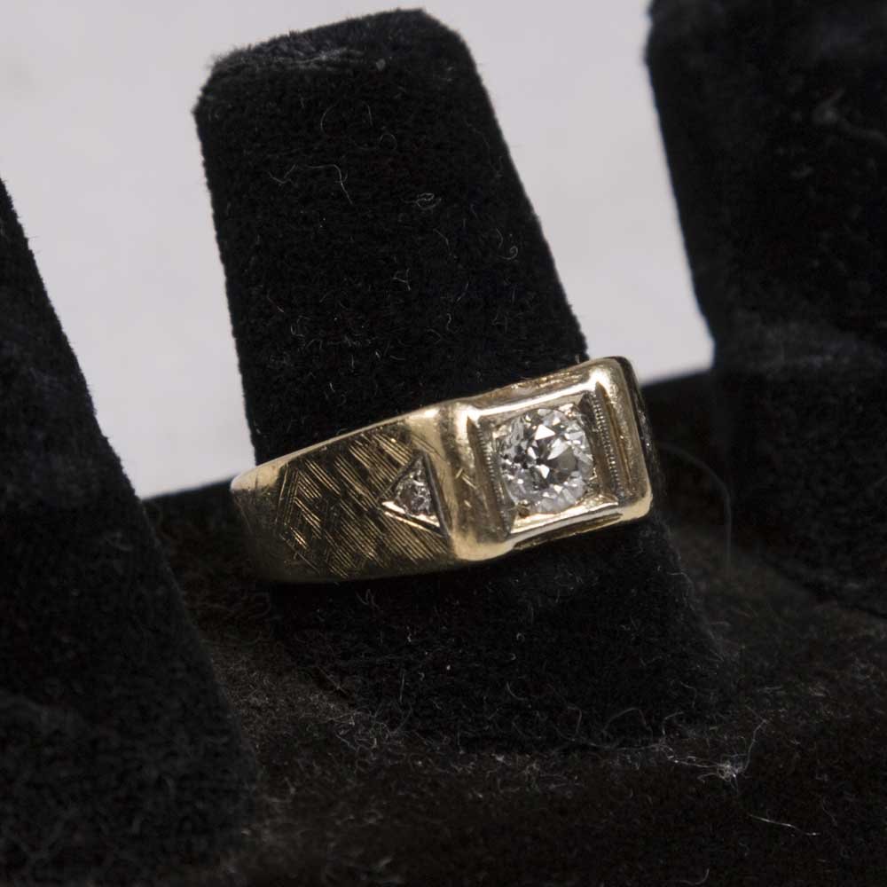 14K Gold & Diamond Men's Ring (1 of 2)