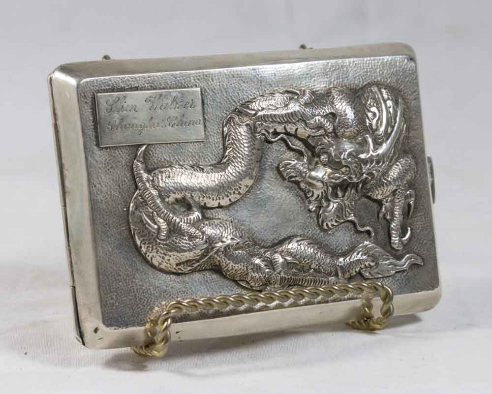 Chinese Silver Cigarette Box (1 of 3)