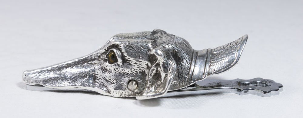 Silverplated Dog Paper Clip (1 of 1)