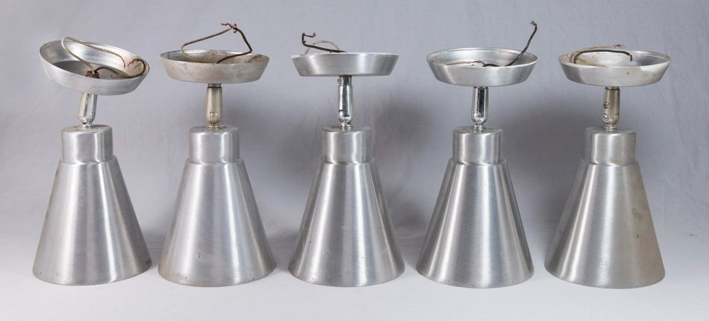 5 Majestic Spun Aluminum Directional Wall Lights (1 of 2)