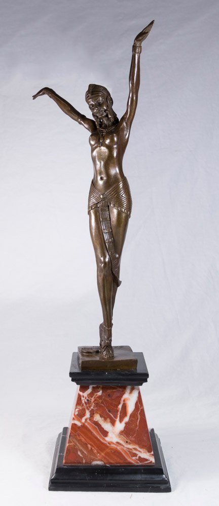 Deco Style Bronze Figure (1 of 3)