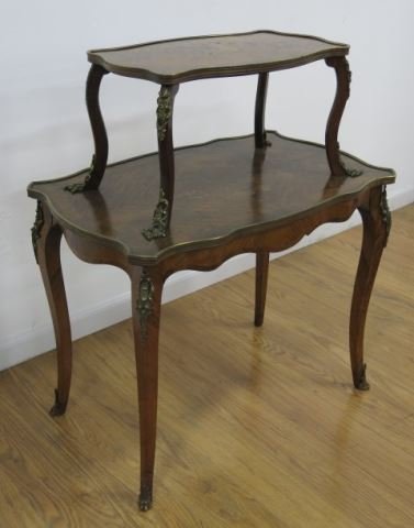 Tulip & Satinwood Floral Inlaid Dessert Table (1 of 4)