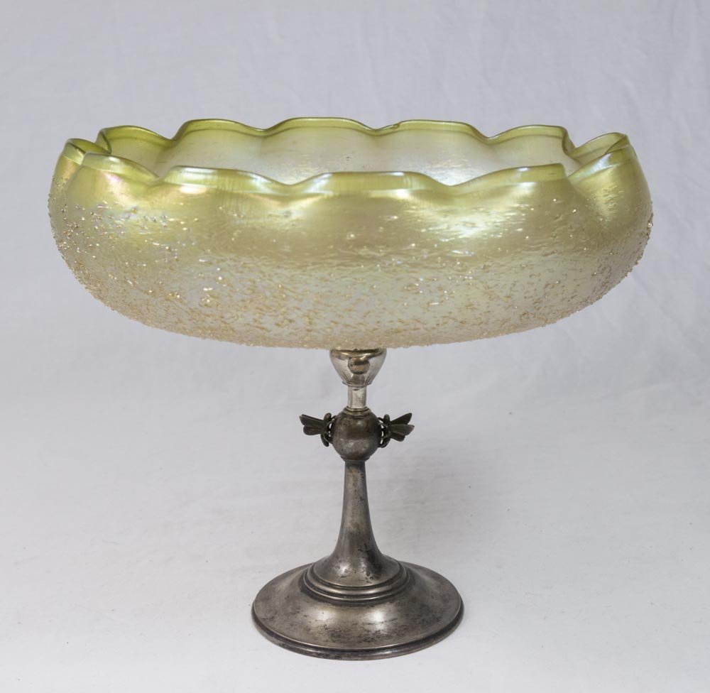 Ball Black & Co. Sterling Mounted Artglass Bowl (1 of 5)