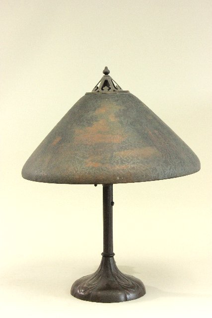 Handel Lamp with Reverse Painted Shade (1 of 10)