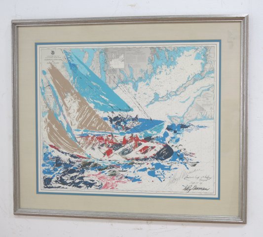 Leroy Neiman SIlkscreen, "America's Cup" (1 of 3)