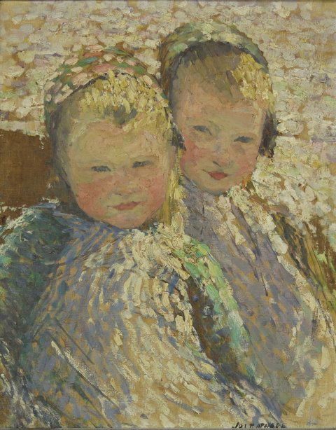 Joseph Morris Raphael, (1869-1950)  "2 Children" (1 of 5)