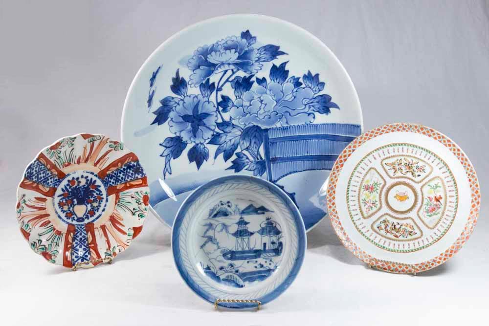 4 Asian Porcelain Plates (1 of 6)
