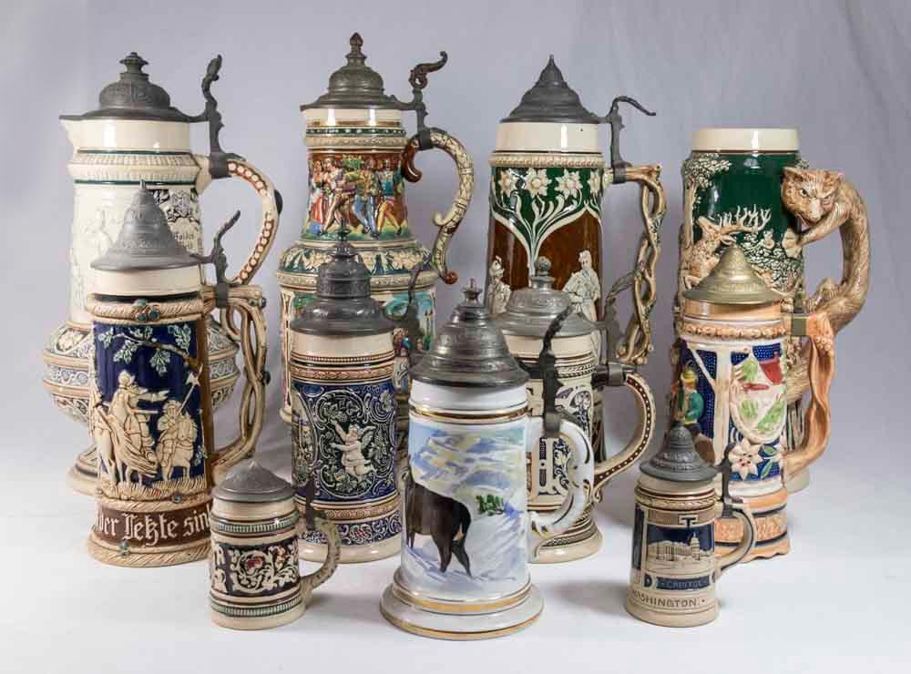 Group Lot of German Steins (1 of 4)
