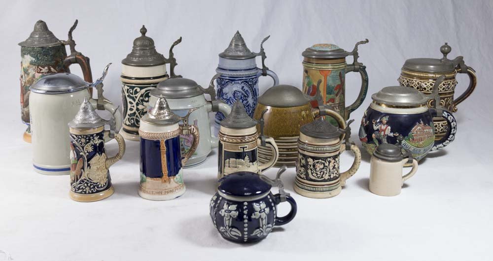 Group Lot of German Steins (1 of 7)