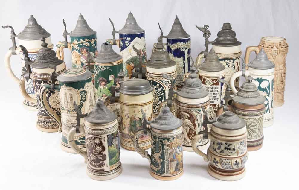 Group Lot of German Steins (1 of 7)