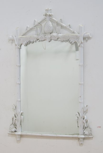 George III Style White Painted Mirror (1 of 3)