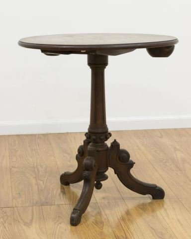 19th Century Victorian Chess Table: Approx. 38" H x 19" W x 17" D.