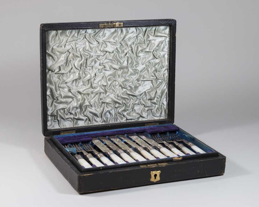 English Silverplated Fish Set for 12 (1 of 3)