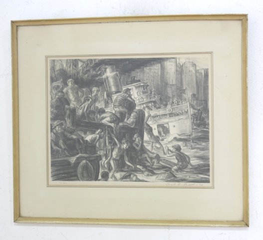 Cecil Crosley Bell, "East River Swimmers" (1 of 4)