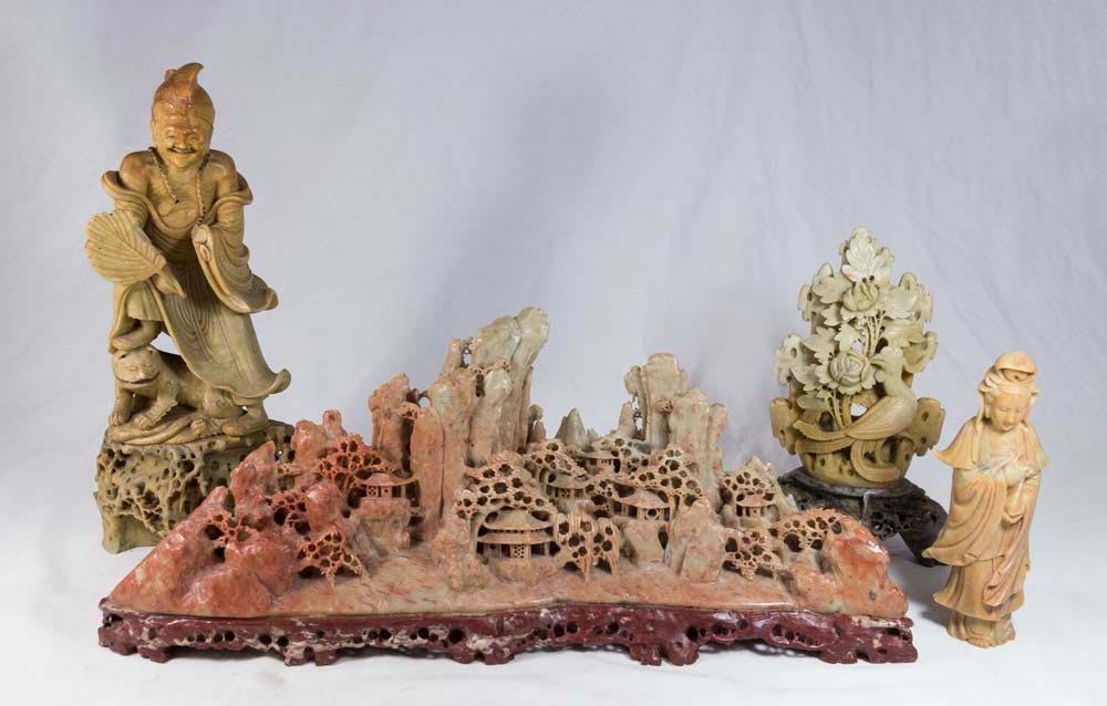 Lot of Carved Soapstone Pieces (1 of 5)