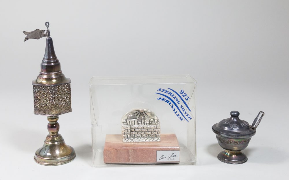 Lot 3 Sterling Silver Judaica Items (1 of 7)