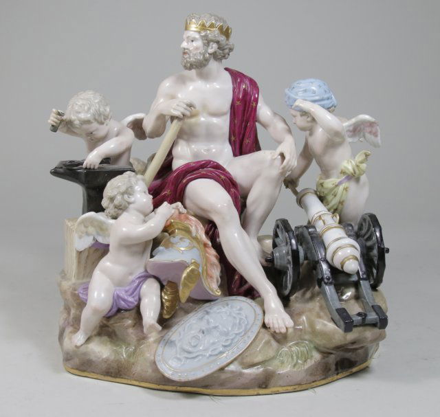 Meissen Grouping, Zeus with 4 Cherubs (1 of 4)