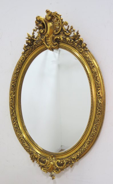 19th Century Oval Mirror (1 of 3)