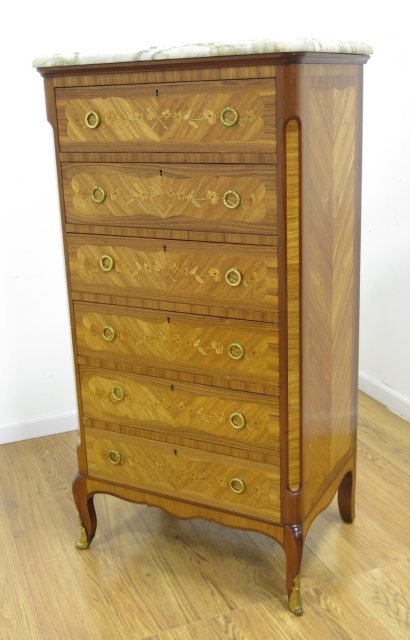 Marble Top French Chest with Brass Mounts (1 of 4)