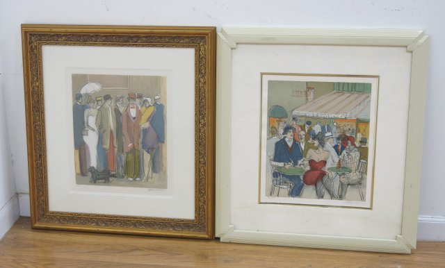 Isaac Maimon, Two Colored Lithographs (1 of 6)