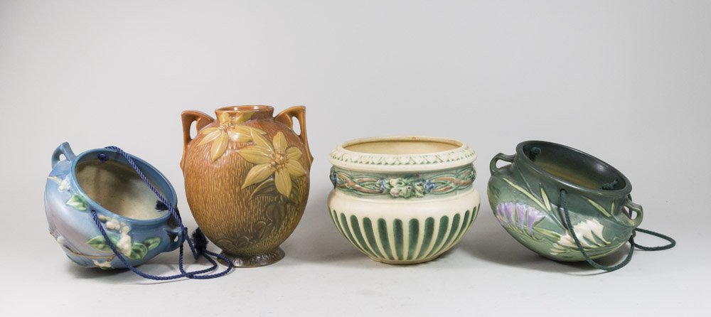 Lot of Roseville Planters & Vase (1 of 7)