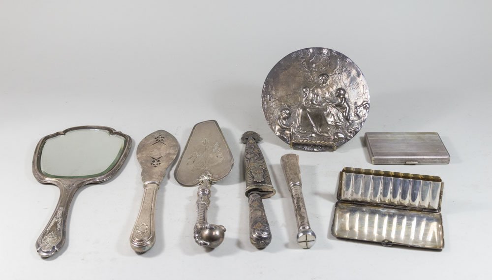 Group Lot of 8 Silver & Silver Plated Items (1 of 5)